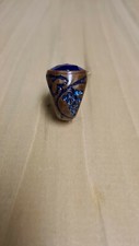 Ring, Wooden Ring, Blue Ring, Hand Made Ring.