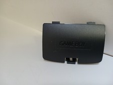 NEW SOLID BLACK Battery cover lid for the GBC Gameboy Color Console W/Logo