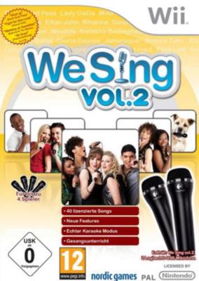 Nintendo Wii We Sing Vol 2 + 2 Mikro Mikrofone DEUTSCH Top Zustand