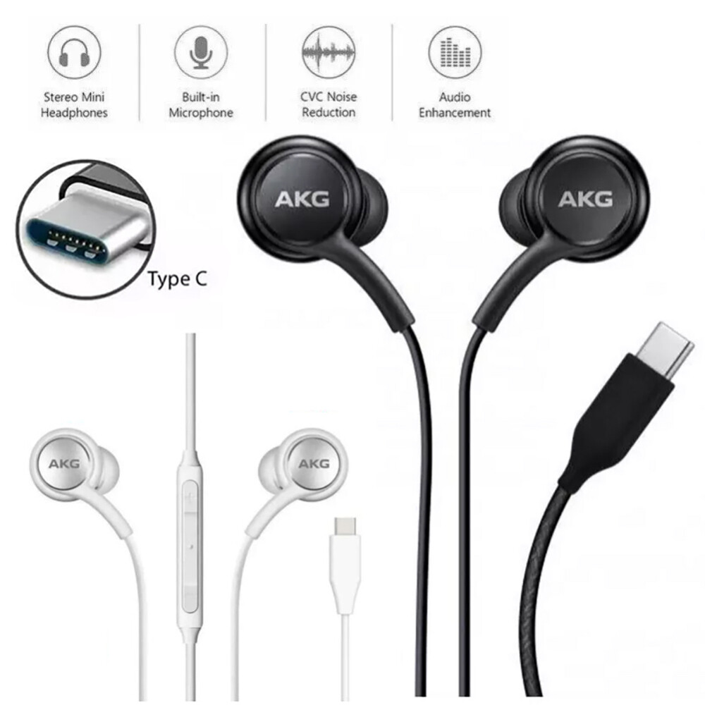 Samsung Galaxy AKG USB C Type C Headphones Stereo Music Sports