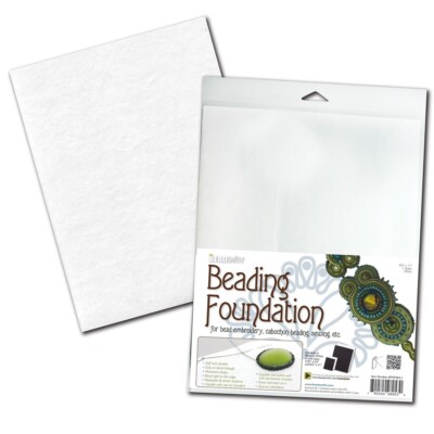 The Beadsmith Beading Foundation White 8.5'' X 11'' Medium Weight---3 Sheets