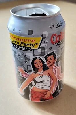 COCA COLA light CANETTE VIDE 33CL - DECOUVRE LET'S PARTY 2004 - Photo 1/2