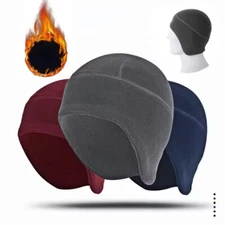 Men Women Beanie Hat Thermal Running Sports Cap Soft Stretch Warm Ear Cover US