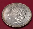 1904O Morgan Gem BU Silver Dollars $1  w/Golden Halo Toning  250233