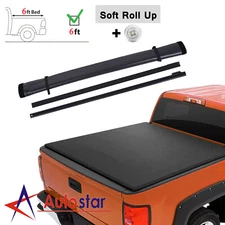 Soft Roll Up Low Profile Truck Tonneau Cover For 2019 2020 Ford Ranger 6' Bed