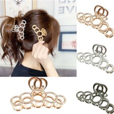 Hair Clip Hairpin Acrylic Novelty Women Elegant Claw Hair Round Big