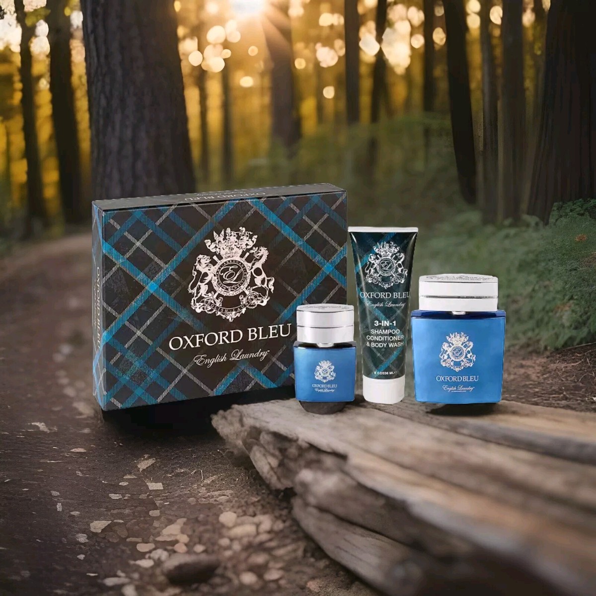 English Laundry Oxford Bleu Men's Fragrance Set Cologne 24 Hours