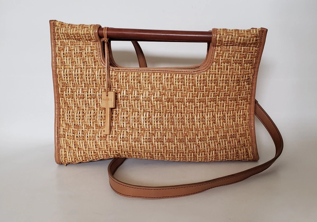 Fossil woven hotsell bag
