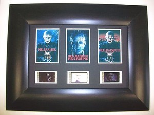 HELLRAISER Framed Trio Movie Film Cell Memorabilia Piece Collectible Gift Cinema