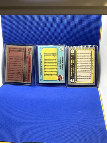 Johnny Bench Lot (4 cards) Vintage Topps Fleer,Topps, Pacific Legends - Picture 3 of 8