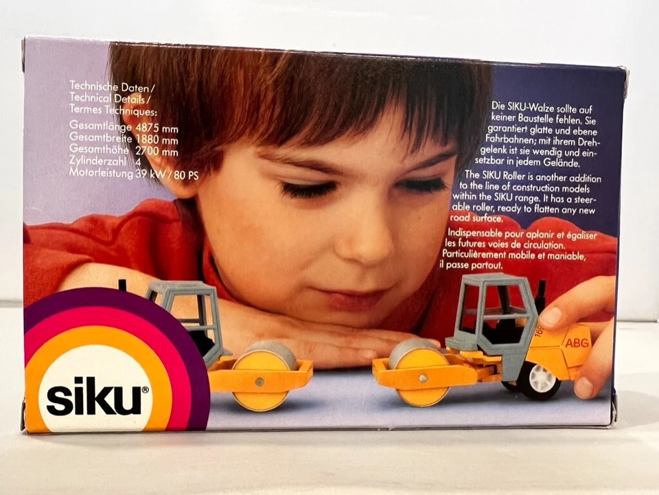 Rodillo de carretera Siku 2014 ABG 169 Super serie 1/55 sin usar, en caja vendedor de EE. UU. Foto 2 de 4