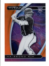 HA-SEONG KIM 2021 PANINI CHRONICLES TITAN #4 ROOKIE ORANGE PRIZM #08/17 BC5607