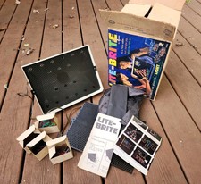 Vintage 1967 Hasbro Lite-Brite Tested Works with Pegs Sheets and Instructions