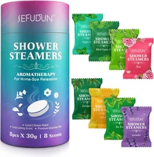 Shower Steamers Aromatherapy - Birthday Gifts for Women 8 Pack Shower Bombs