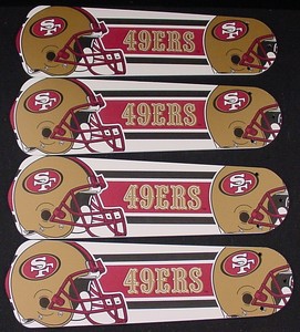 New NFL SAN FRANCISCO 49ERS 42" Ceiling Fan BLADES ONLY | eBay