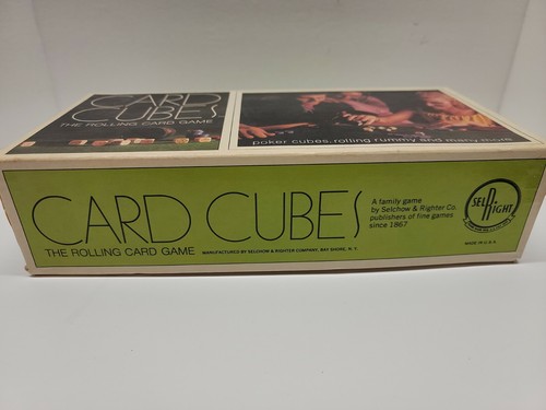 1970 CARD CUBES THE ROLLING CARD GAME VINTAGE DICE - Picture 6 of 7