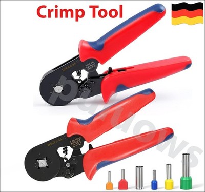 Crimp Tool Ferrule Crimper Plier Wire Terminal 6 Jaw Way HEXAGONAL Crimping Tool