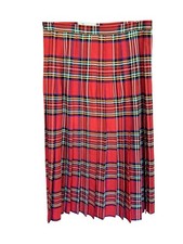 Highland Kilts Scotland Kiltie Midi Pleated Skirt Sz 10