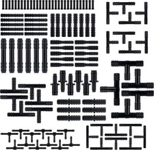 115pcs Universal Vacuum Line Fittings Kit - 12 Size Hose Connectors Assortment