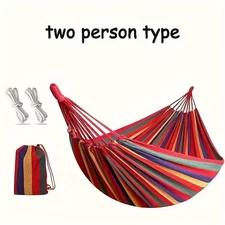 Outdoor Multi-Functional Hammock - Colorful Anti-Flip Design, Garden Leisure Ham