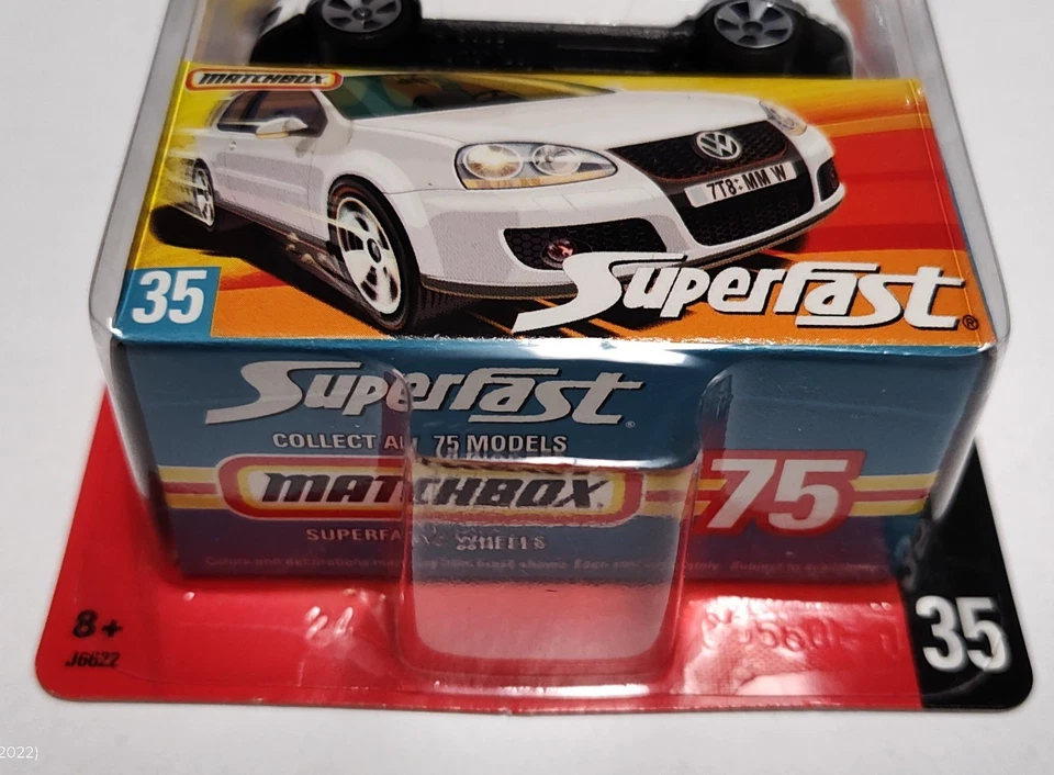 Matchbox Superfast #35 Volkswagen VW Blanco Golf GTi 1/15500 (2006) Nuevo de Lote Antiguo 🔥H Foto 2 de 4
