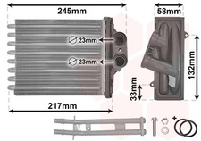 VAN WEZEL Wärmetauscher Innenraumheizung *** IR PLUS *** 17006304 für PANDA FIAT