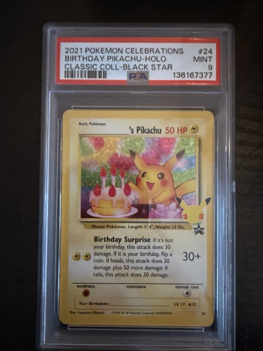 2021 Pokémon Pikachu (Birthday)カード PSA 10 2021 Birthday Pikachu 25th Anniversary PROMO Pokemon Card