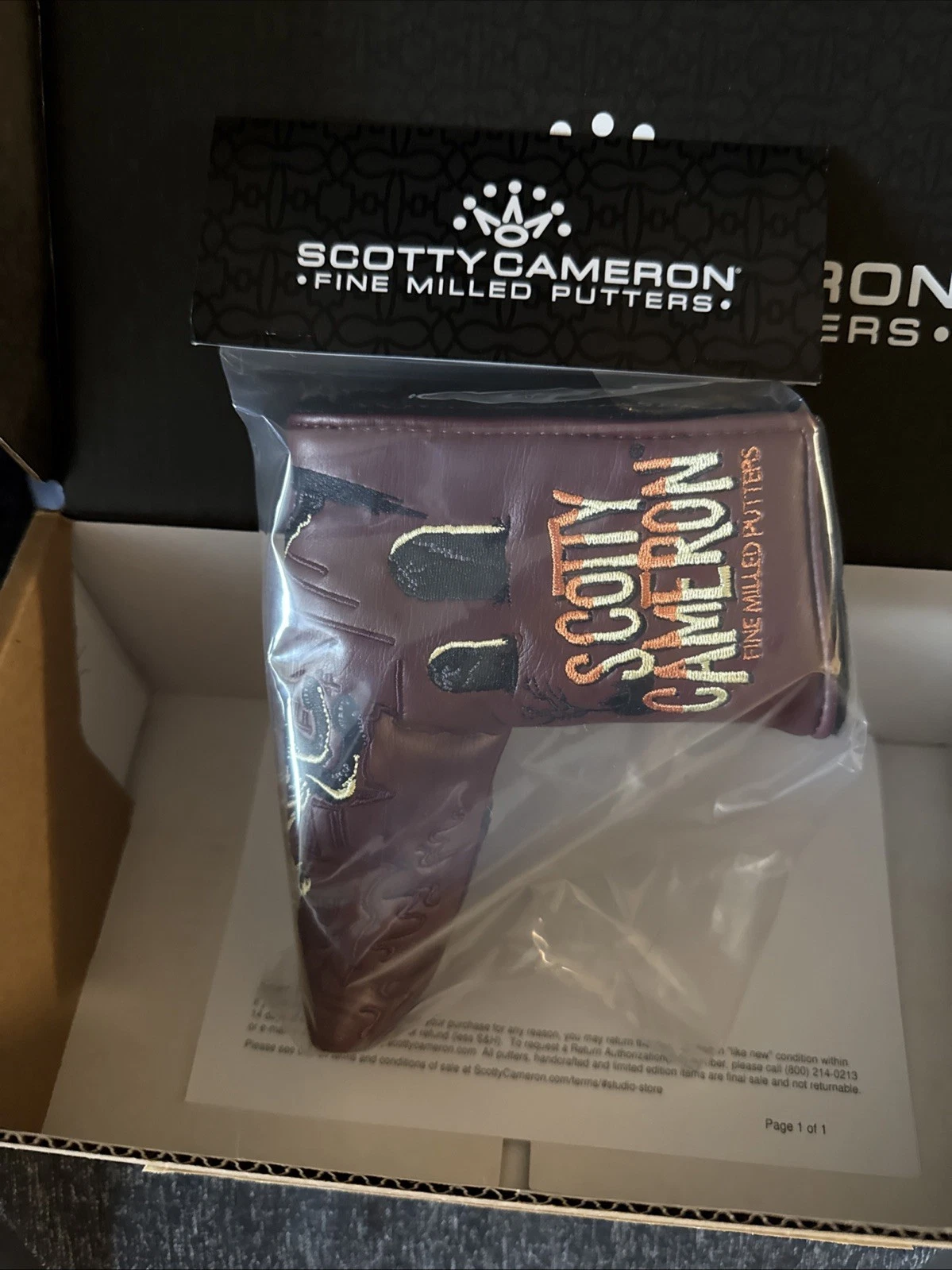 Scotty Cameron Halloween Headcover The Legend of Sleepy Greens