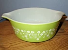 Pyrex lime green Spring Blossom Crazy Daisy oven Bowl 750ml 472-B dish flowers