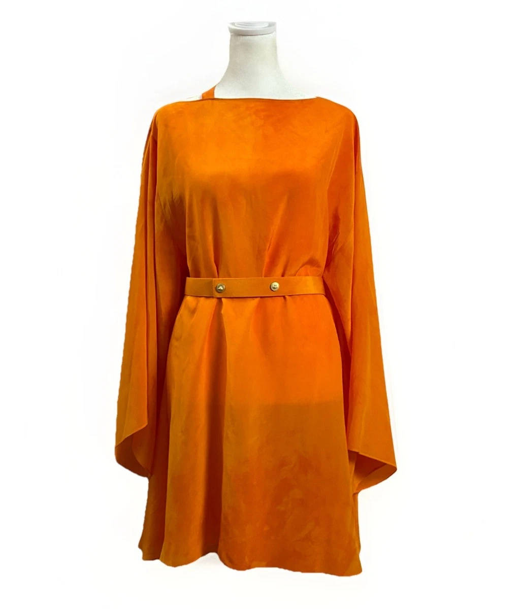 Silk Orange Dresses for Women for sale | eBay
