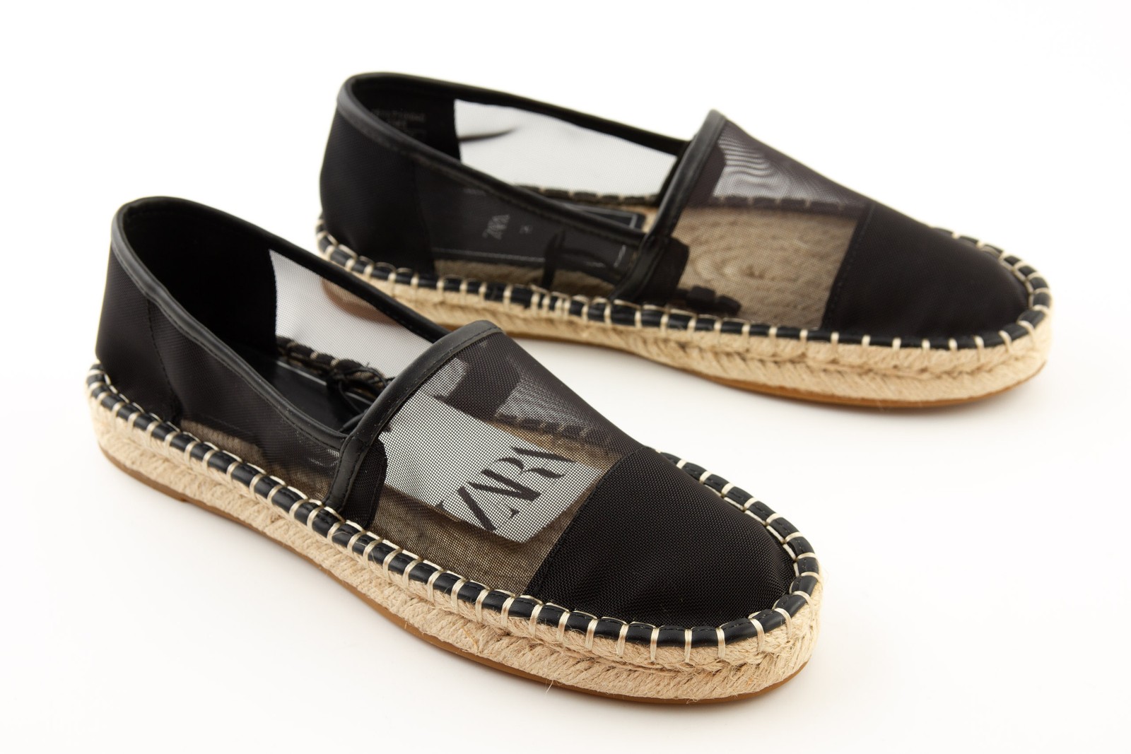 Zara Damen Espadrille Schuhe schwarz 36 5590₽