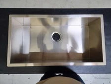 Stainless Steel Kitchen Sink Single Bowl Undermount 32 x 17 x 10
