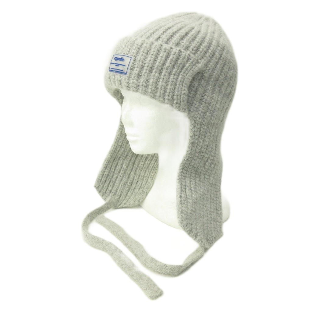 Cycle by myob DRAW CODE KNIT CAP/グレー Cycle by myob DRAW CODE KNIT CAP Knit Cap Hat Beanie Logo Patch
