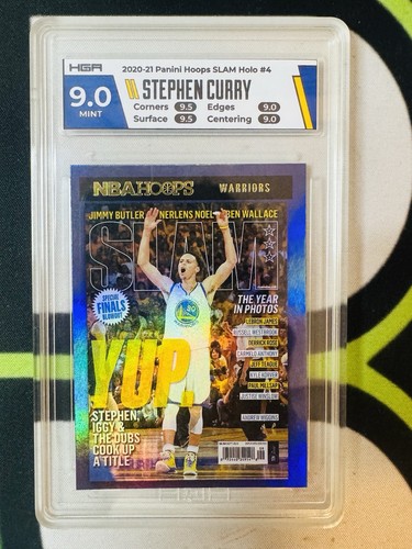 Stephen Curry [Holo] #4 2020 Panini Hoops SLAM card