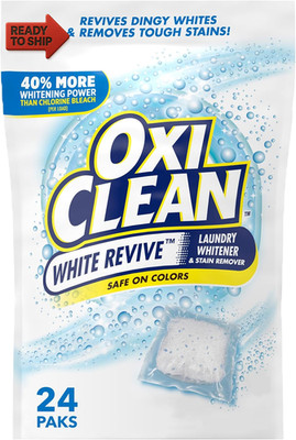 Oxiclean White Revive Laundry Whitener and Stain Remover Power Paks, 24 Count