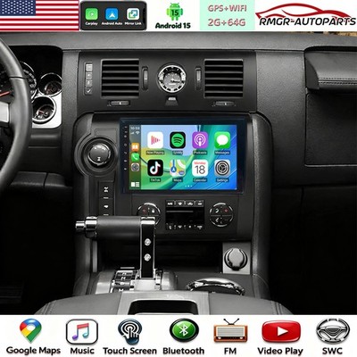 2+64G 9'' Car Stereo Radio CarPlay Android15 GPS Navi FM WIFI For Hummer H2 08-09