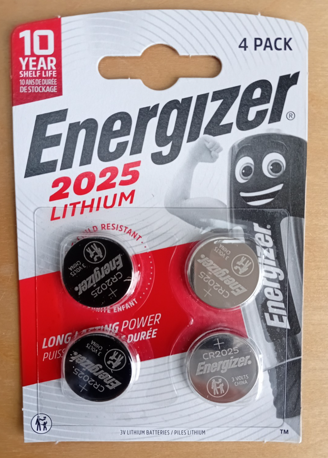 4x ENERGIZER 2025 CR2025 Batteries DL2025 3V Lithium Coin Cell *EXPIRY 06/2033* - Image 5