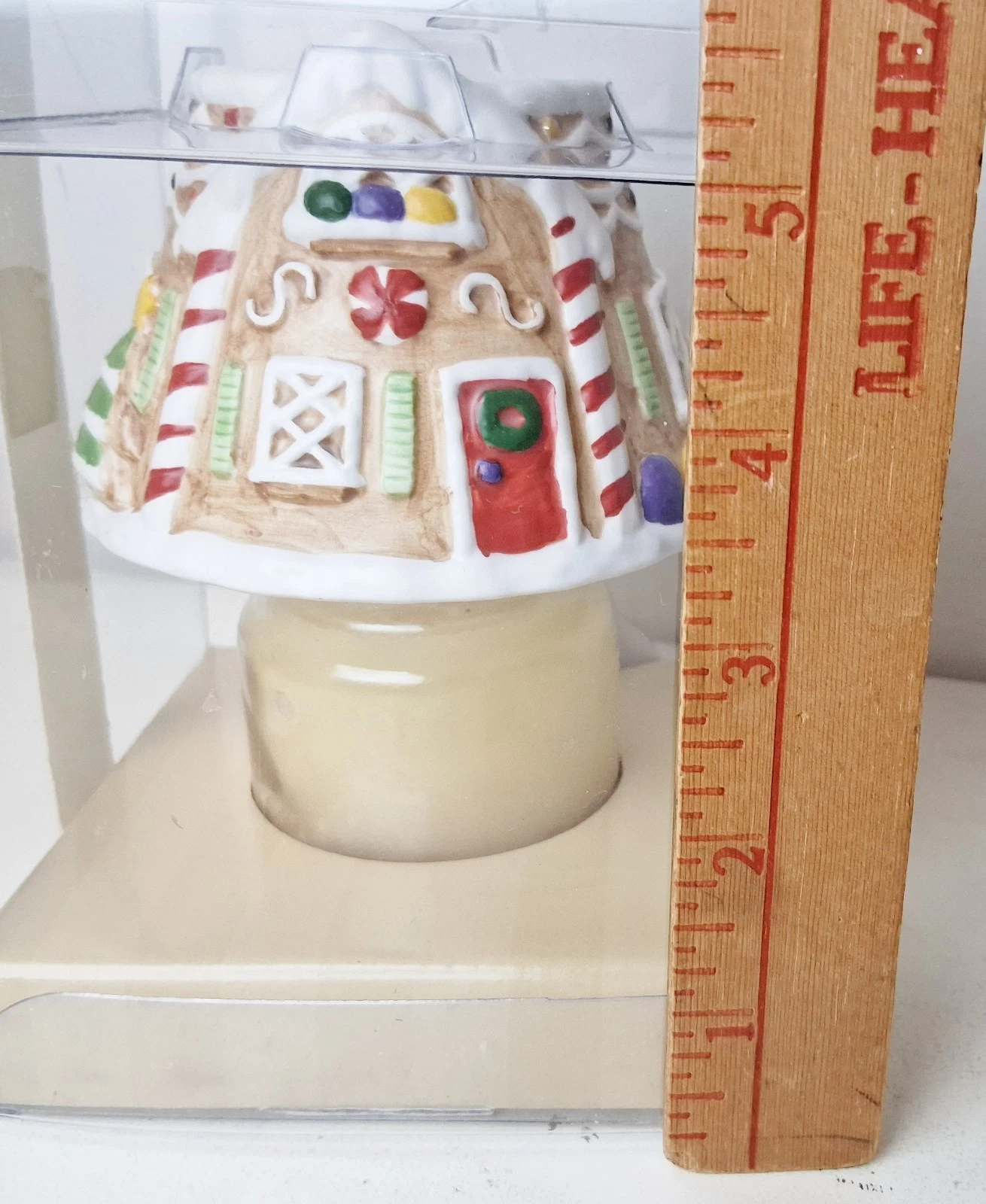 Yankee Christmas Cookie 3.7 oz Candle & Jar Shade 3" Gingerbread Holiday In Pack image 5