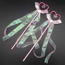 2x PRINZESSIN FEE ZAUBERSTAB KINDER Karneval Fasching Stab Zepter Zauberin Elfe