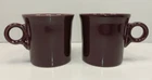 Fiesta Fiestaware HLC Homer Laughlin Retired D-Ring Plum Purple Coffee 2 Mugs