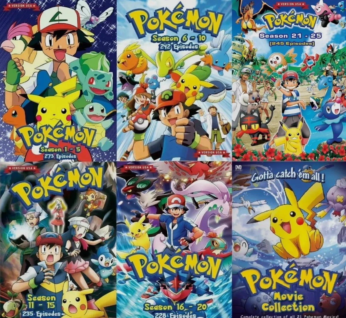 ポケモン海外版DVD ９シーズン分セット（54 DVDs） Pokémon (TV series) 2010-Now Box Set DVDs & Blu-ray Discs for sale