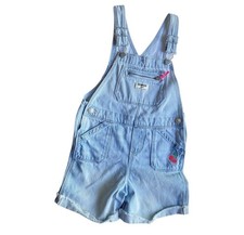 OshKosh B'gosh Cherry Embroidered Denim Shortalls - Size 5T overalls