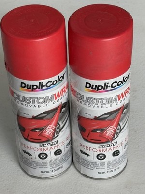 2 DUPLI-COLOR CWRC795 CUSTOM MATTE PERFORMANCE RED REMOVABLE COATING AUTO PAINT