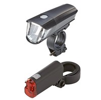 Prophete Led Batterieleuchten-Set 40 Lux Fahrradlicht Scheinwerfer RüCklicht K15