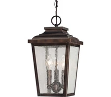 Minka Lavery Irvington Manor, 3-Light Outdoor Pendant, 180 Total Watts, Bronze