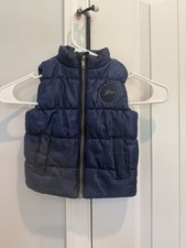 Tommy Bahama Blue Puffer Vest 12 Months Full Zip Insulated Nylon