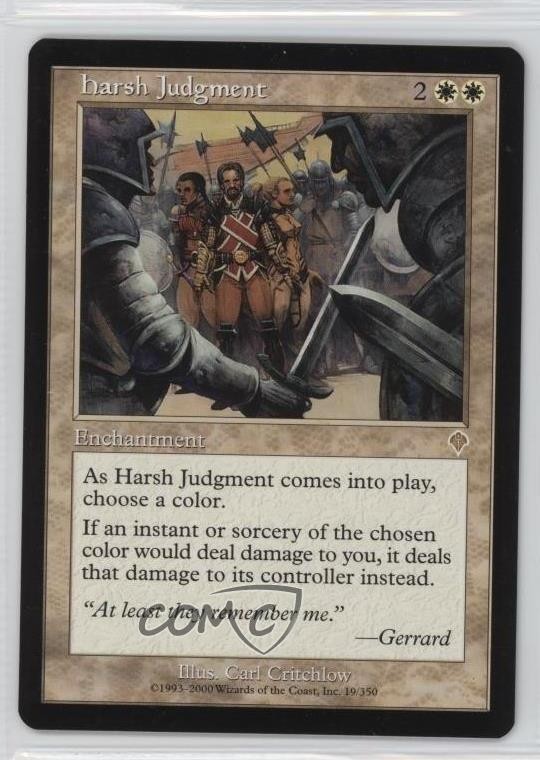 Harsh Judgment Magic: Invasion #19 2000