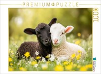Calvendo Puzzle Lambs - A Moment Of Security | 1000 Pieces, Finished Size 25.2 ×