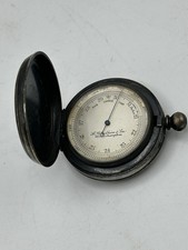 Antique Pocket Barometer / Altimeter - H Blackhham & Son Wolverhampton - Working