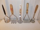 Vintage LOT OF POTATO MASHERS 1 WITH FOLDING HANDLE — photo 1